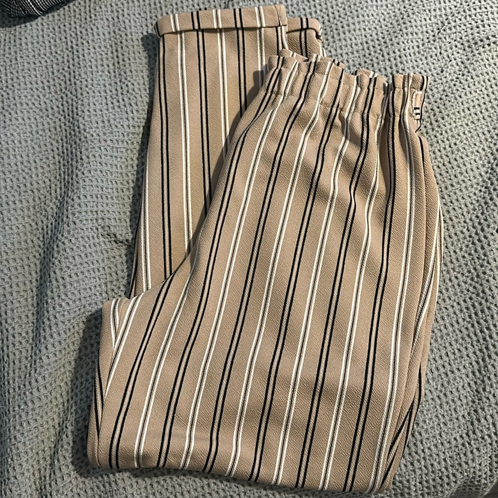 Striped dress pants